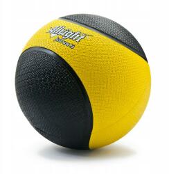 Allright 2 kg-os gyógylabdája, fekete-sárga, kb. 60cm kerület, kb. 19cm átmérő (07023)