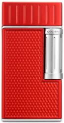 Colibri Julius szivar öngyújtó, dupla lánggal, piros és króm színű (C-LI221C26)