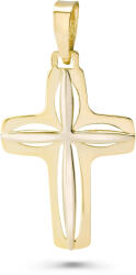 14 karátos arany kereszt medál (AU14155) AU14155