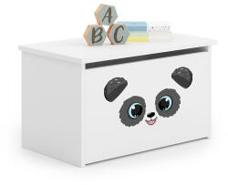  Ladă de jucării Daria albă cu imprimeu Panda