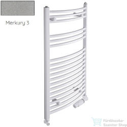 Radeco ADAMO AD1-400/L 490x450 törölközőszárítós radiátor, MERKURY 3 (metál világosszürke) színben (Radeco_ADAMO_AD1_400_L_MERKURY3)