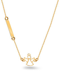 Heratis Forever Arany nyaklánc angyalkával és gravírozható lemezzel IZ19797G