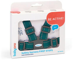 BabyOno Gyermek Biztonsági Heveder - Zöld, Állítható Járássegítő és Kézfogó Póráz 6 Hónapos Kortól Kisgyermekeknek