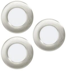 EGLO Fueva 6 matt nikkel LED mennyezetbe építhető lámpa szett (EG-901403) LED 3 izzós IP20 (901403)