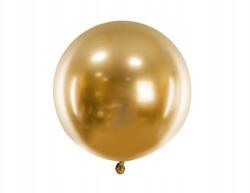 Party Deco Kerek lufi, 60cm, arany, latex