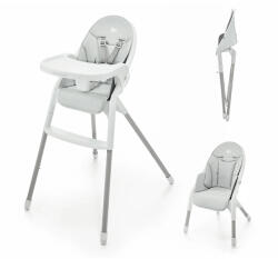 KinderKraft Dinnly 2 az 1-ben Etetőszék - Szürke, Magasítóként is Használható Könnyen Tisztítható Babaetető