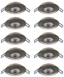 EGLO Gedrez matt nikkel LED mennyezetbe építhető lámpa szett (EG-300196) LED 10 izzós IP20 (300196)