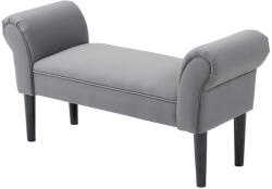 HOMCOM Ülőpad, előszobába vagy hálószobába, 130 kg-ig terhelhető, sötétszürke, 102 x 36 x 51 cm (831-135V00CG)