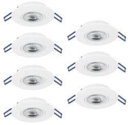 EGLO Gedrez fehér LED mennyezetbe építhető lámpa szett (EG-300186) LED 7 izzós IP20 (300186)