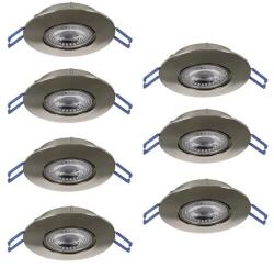 EGLO Gedrez matt nikkel LED mennyezetbe építhető lámpa szett (EG-300195) LED 7 izzós IP20 (300195)