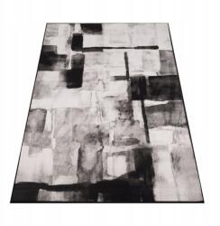 Toda-Carpets Szőnyeg 120X170 CM Szürke Nappaliba Csúszásgátló Divatos Modern Loft Bcf (2233A l.blue/ ivory 120x170)