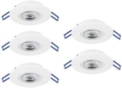 EGLO Gedrez fehér LED mennyezetbe építhető lámpa szett (EG-300185) LED 5 izzós IP20 (300185)