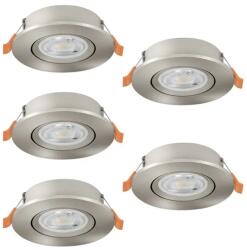 EGLO Barranco matt nikkel LED mennyezetbe építhető lámpa szett (EG-902269) LED 5 izzós IP20 (902269)