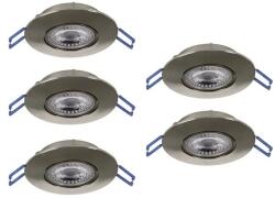 EGLO Gedrez matt nikkel LED mennyezetbe építhető lámpa szett (EG-300194) LED 5 izzós IP20 (300194)