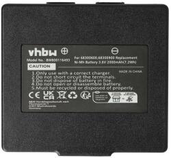 Cattron Theimeg Hetronic HT-01 Nova mini P5300 P5370 P5400 P5450 P5470 P7300 P7350 P7370 series 68300600 68300900 3.6V 2000mAh Ni-MH darutávirányító munkagép akkumulátor