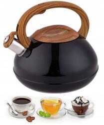 Edenberg 3L vízforraló, sípoló, indukciós, fekete, rozsdamentes acél (EB-8855)