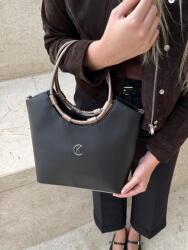 Karen rostbőr táska 1722 fekete bronz