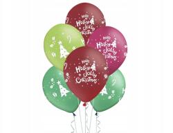 PartyPal Lufik, "Have a Holly Jolly Christmas" felirattal, 12", 6 db