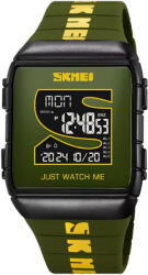Skmei Ceas Digital Barbati SKMEI 2055 Verde-Negru , Functii Multiple, AfiE aj LED, Design Sport, Cronometru, Alarma, Rezistent la Apa 5ATM Ceas