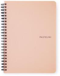 PASTELINi Spirálfüzet vonalas PASTELINI A/5 60 lapos barack (8-800) - robbitairodaszer