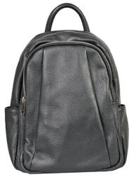 Natascia Britney valódi bőr női hátizsák fekete prémium olasz (na-9384-black)
