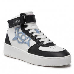 GUESS Női Magas Szárú Sneaker Cipő Vyves Fehér Fekete Logóval 41 Eu (FL7VYVLEA12)