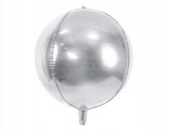 Party Deco Fólia lufi Gömb, ezüst, Size 40cm