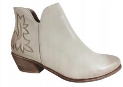 Exquisite tavaszi bokacsizma, Size 39, bőr, bézs színű (1534)