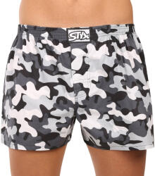 Styx Férfi rövidnadrágStyx art classic gumi túlméretezett camo szürke (E1952)