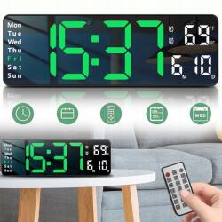  Led Digitális Óra, ébresztőóra, 13", távirányító, LED kijelző (Zegar cyfrowy LED)