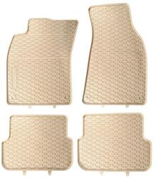 Geyer & Hosaja AUDI A6 C6 4F facelift Geyer Prémium beige - bézs gumiszőnyeg szett patenttal