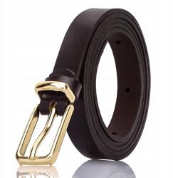 Gracio bőr öv, barna, fém csattal (OL 72)