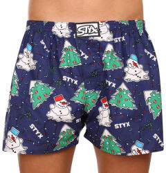 Styx férfi bő szárú boxeralsó Styx művészet klasszikus gumipánt karácsonyi (A1450) XXL