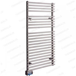 Ivigo EHR5023 600W elektromos törölközőszárítós / törölközőszárító radiátor / fűtőtest, inox / matt króm, 500x1200-as / 500 x 1250 mm-es, 50x120 cm-es, egyenes kivitel, EHR5023