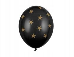 Party Deco Lufik, 30cm, Csillagok, Pasztell fekete, 50db