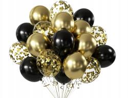 Congee Lufik, fekete, arany, konfetti, 26 db, vegyes színek