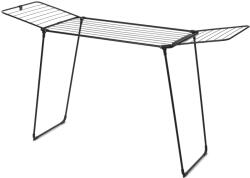 Brabantia HangOn Drying Rack Too ruhaszárító állvány, 22m szárítási hossz, integrált akasztó sín, 20kg teherbírás, összecsukható, acél, matt fekete - 232442 (232442) Ruhaszárító