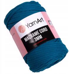 YARNART Macrame Cord, türkiz, 3mm, 85m, 250g, 789 szín (8681338522932)