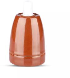 TechTrade Vintage Lighting Barna porcelán foglalat E27 függeszthető