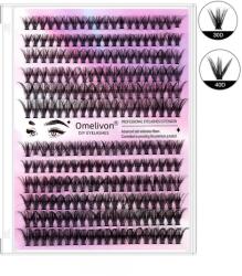  240 db Diy szempilla-fürt, Omelivon, 10-16mm vegyes méret, 30D+40D vegyes
