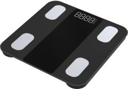 Welland Cântar personal inteligent Bluetooth FG2317WB până la 180 kg - analiză corporală, precizie 50 g, FitDays, negru Cantar baie