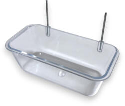 2GR átlátszó kis etető drót rögzítővel 8, 5x4, 5x3cm (2GR022)