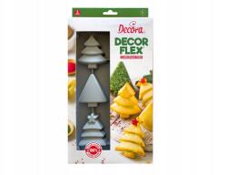 Decora Karácsonyi süteményforma, karácsonyfa, 6db, szilikon, 30×17×3cm (9260402)