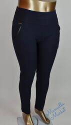  Plus Size Méretű Elegáns, Bunda Béléses Elasztikus Nadrág! 7XL-es Sötétkék