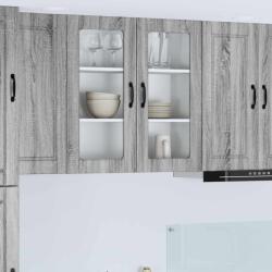 vidaXL Konyhaszekrény polcokkal Szürke Sonoma 80 x 31 x 80 cm Faanyag (885421)