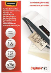 Fellowes Meleglamináló fólia, 125 mikron, 60x90 mm, fényes, 100 db, FELLOWES (IFW53974) - onlinepapirbolt