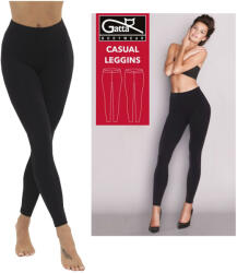 Gatta Casual Leggings, Size M, fekete, magas derék, 90% poliamid, 10% elasztán