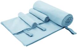 vidaXL Sporttörölköző Szett 3 pcs Kék Poliészter és poliamid (42011502)