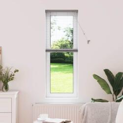 vidaXL Ablak Függöny függönyökkel Ezüst Alumínium (42005886)