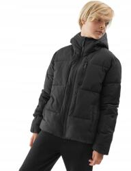 4F Fiú Pehely Kabát, Size 140, szintetikus töltettel, fekete (4FJAW23TDJAM276)